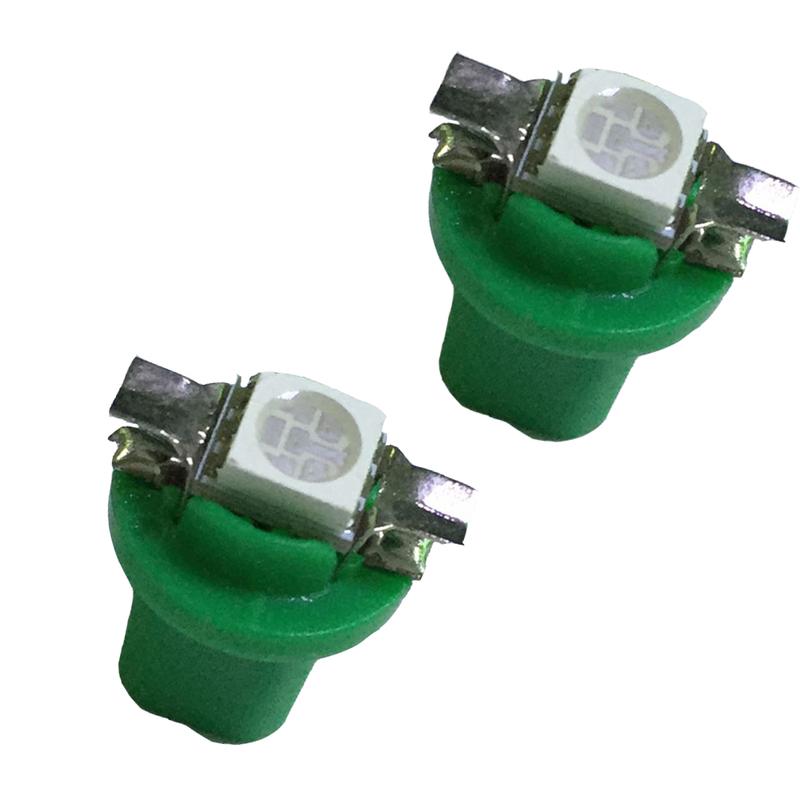 10pcs Universal Car Dashboard Dash Gauge Trument Light Bulbs T5 B8.5D 5050 1 SMD LED Car Lights Car Interior Accessories