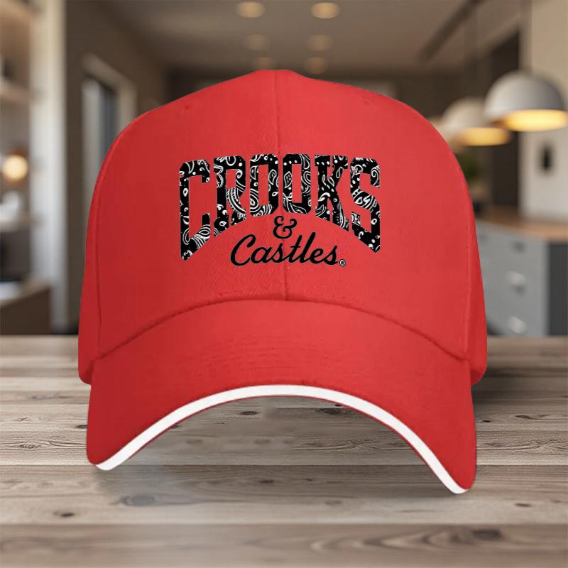 

1 Crooks Castles Adjustable Sandwich Baseball Cap Lightweight Polyester with Printed Design for Weddings Parties One Size