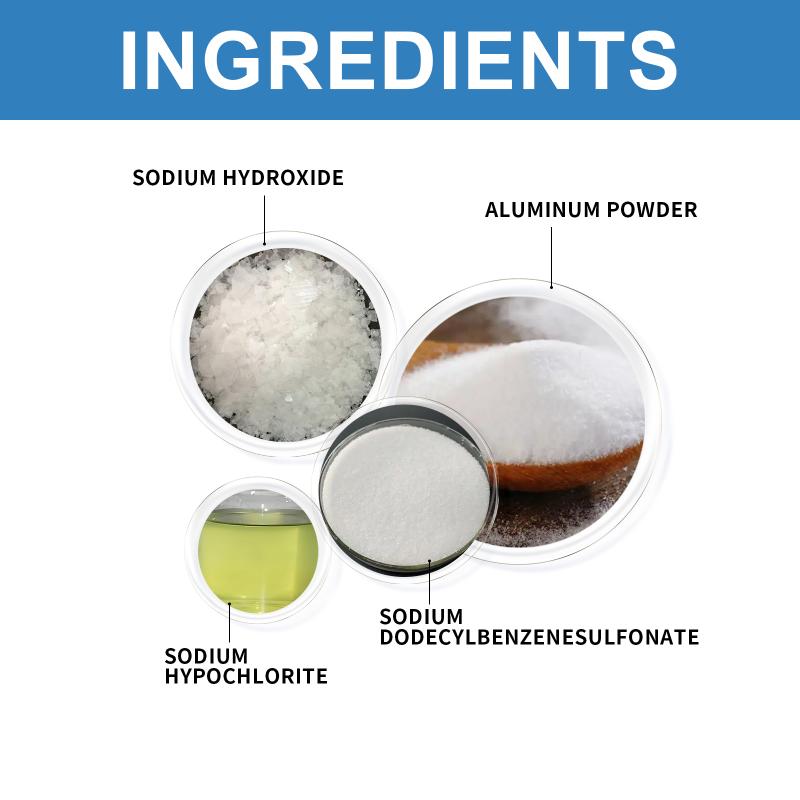 Sewer Pipe Drain Cleaner Tablets Effervescent Action for Blocked Bathroom and Kitchen Drains Safe Formula Deep Cleaning
