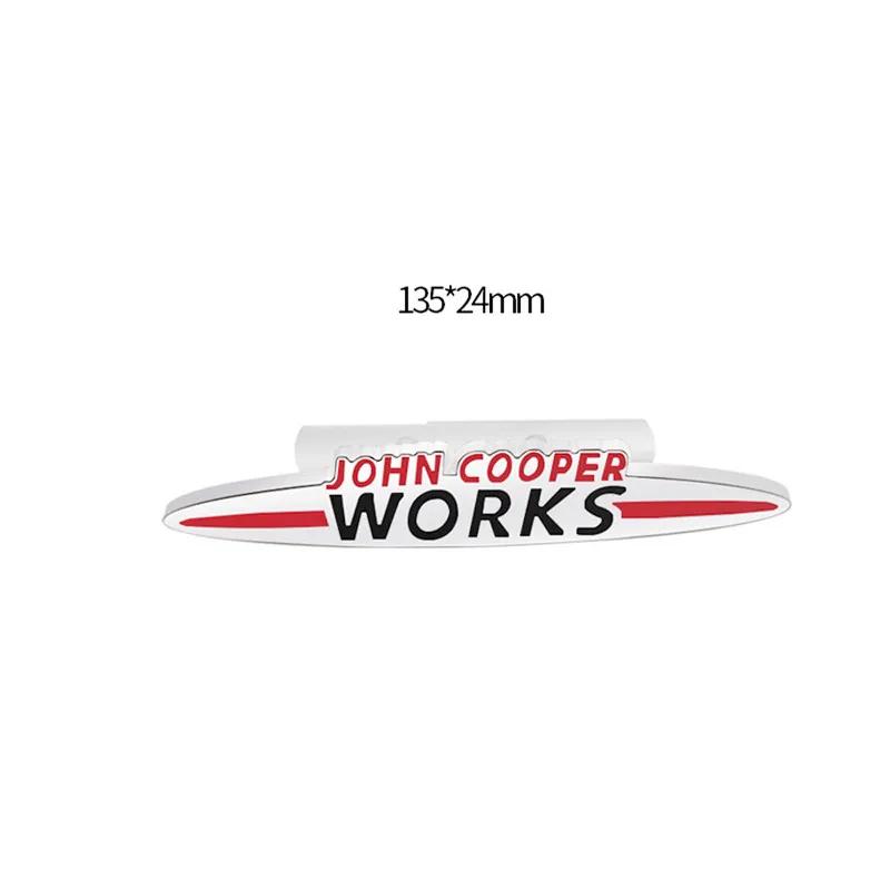 Metal JCW John Cooper Works Emblem Badge Decals For Mini Coopers Clubman Countryman Car Sticker R50 R52 R53 R55 R56 R57 R58 F55