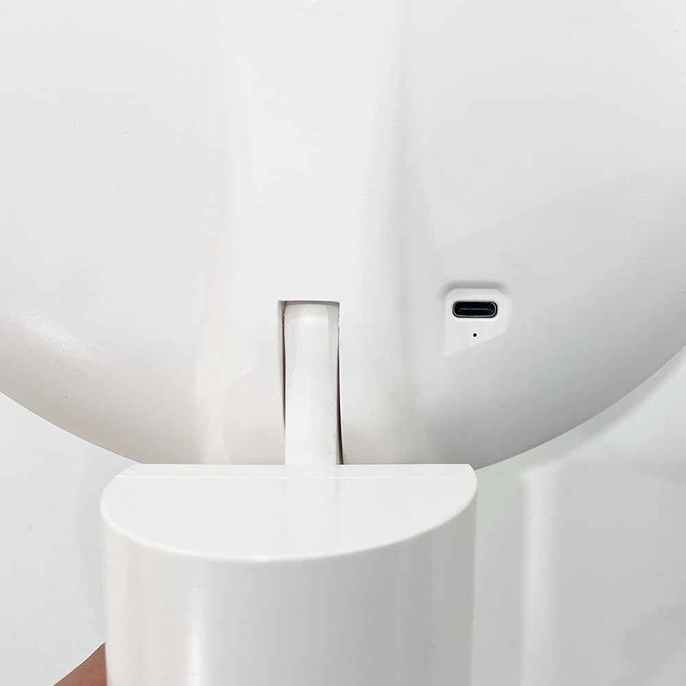 rechargeable MOONLIGHT MIRROR featuring three light adjustable and stepless Cordless, (WHITE) #25711, modes, angle, brightness.