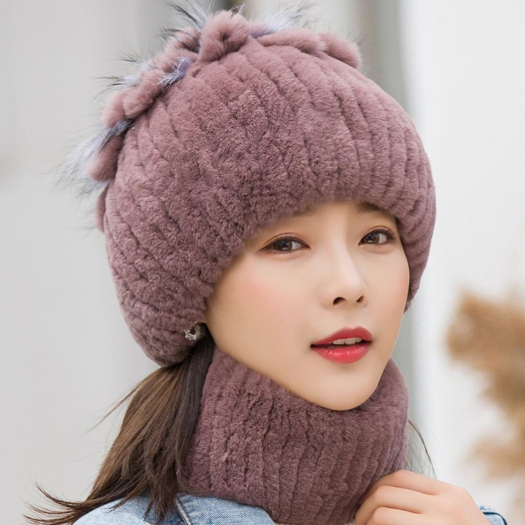 Berretto Classico in Peluche di Pelliccia Sintetica Spesso Antifreddo Elasticizzato Maglia Cappelli Leggero Elastico Calotta Cranica Soffice Scalda Orecchie Berretti da Donna
