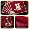 New Year Blessing Words Wedding Red Envelope Pearlescent Paper Spring Festival Mini Money Pocket S/M/L Size Bronzing