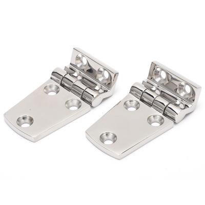 2Pcs Boat Hinges Stainless Steel Ship Door Durable Polishing AntiRust Doorhinges for Cabinet Boat
