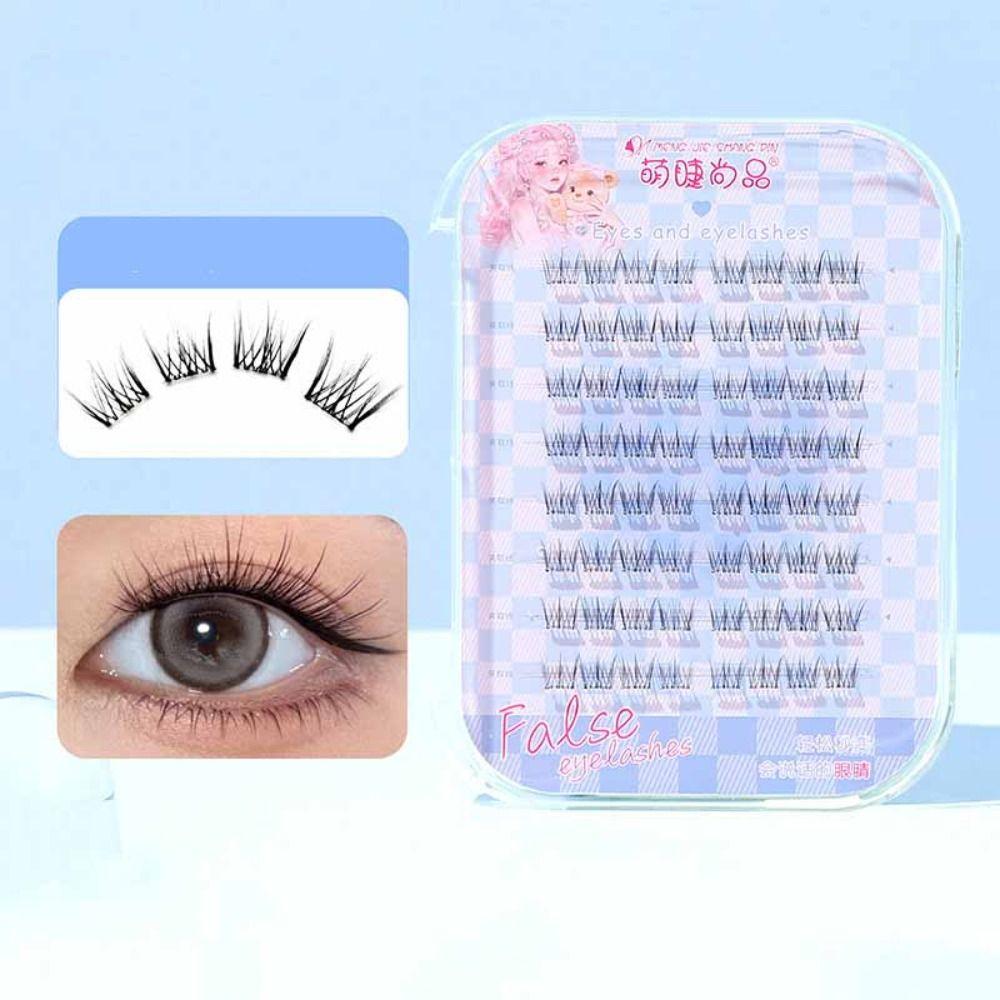 DIY Self-adhesive Lash Clusters Sweet Glue Free Fake Lashes Adhesive False Eyelashes  Women/Girls