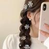 Super Sparkly Rhinestone Snowflake Hair Clip: Full Diamond Duckbill Christmas Accessory
