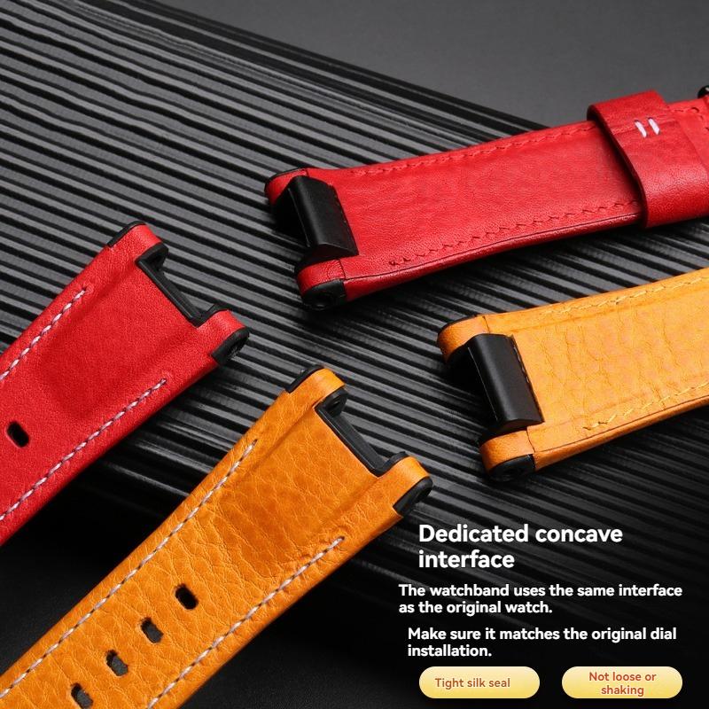 Italian Cowhide Leather & Nylon Strap for Casio G-SHOCK GST-S130 S110 S120 W 130LB 100 W300, Men's GSR-B100 Replacement Band