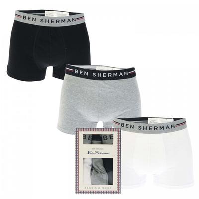 Ben Sherman Mens Roman Boxer Shorts (Pack of 3)
