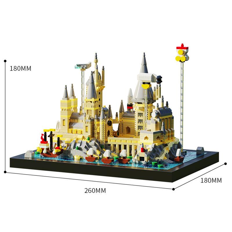 NEW 6000+PCS Micro Building Blocks Hogwaed School Castle Bricks Toys for Boys Girls Kids Adult Christmas Gifts DIY Toy