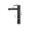 1PC Black Bathroom Basin Faucet 304 Stainless Steel  Hot Cold Mixer Tap Deck Mount Single Handle Wash Faucets
