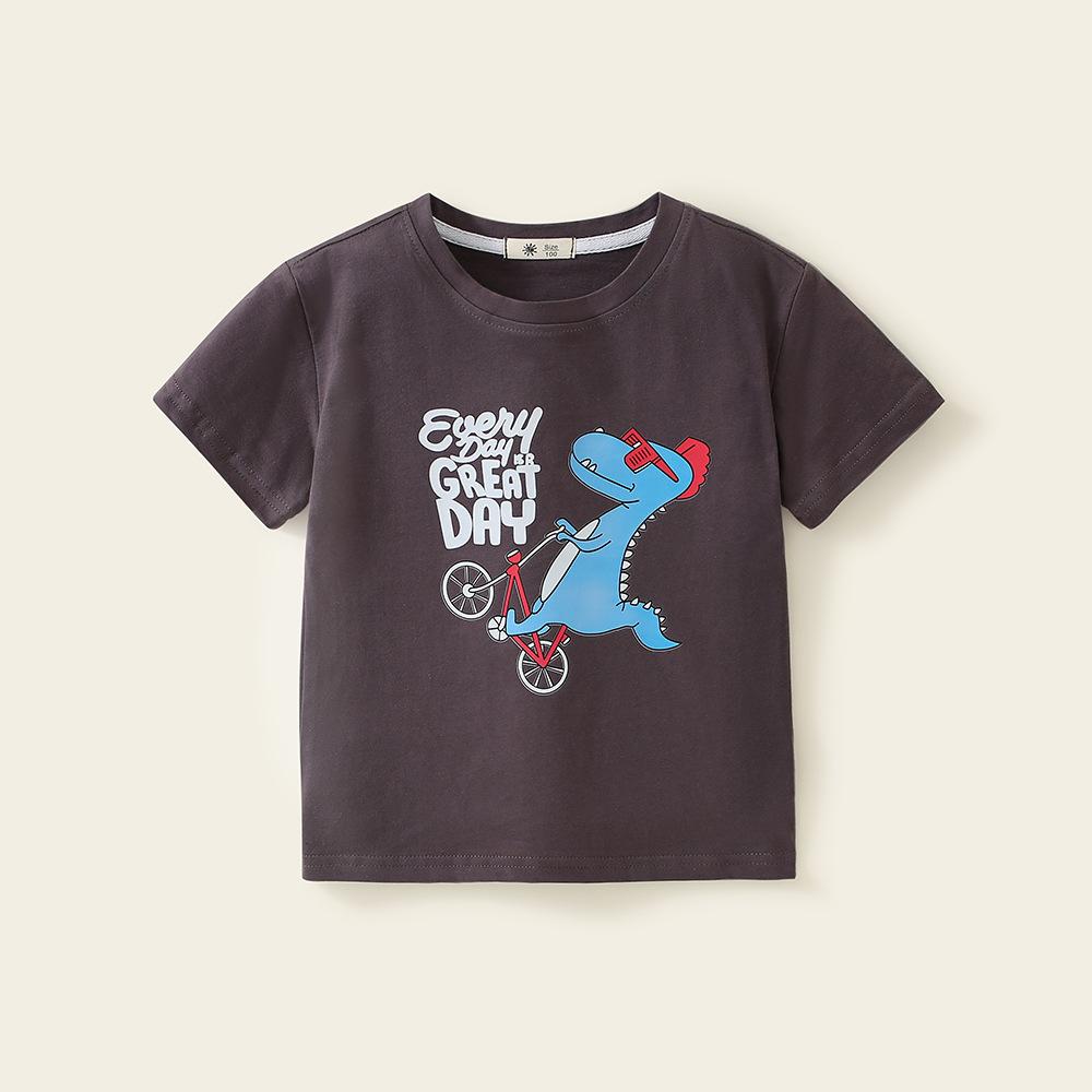 Children's Short-Sleeved T-shirt Summer New Boys' Fashionable Korean Style Trendy Loose Children's Clothing