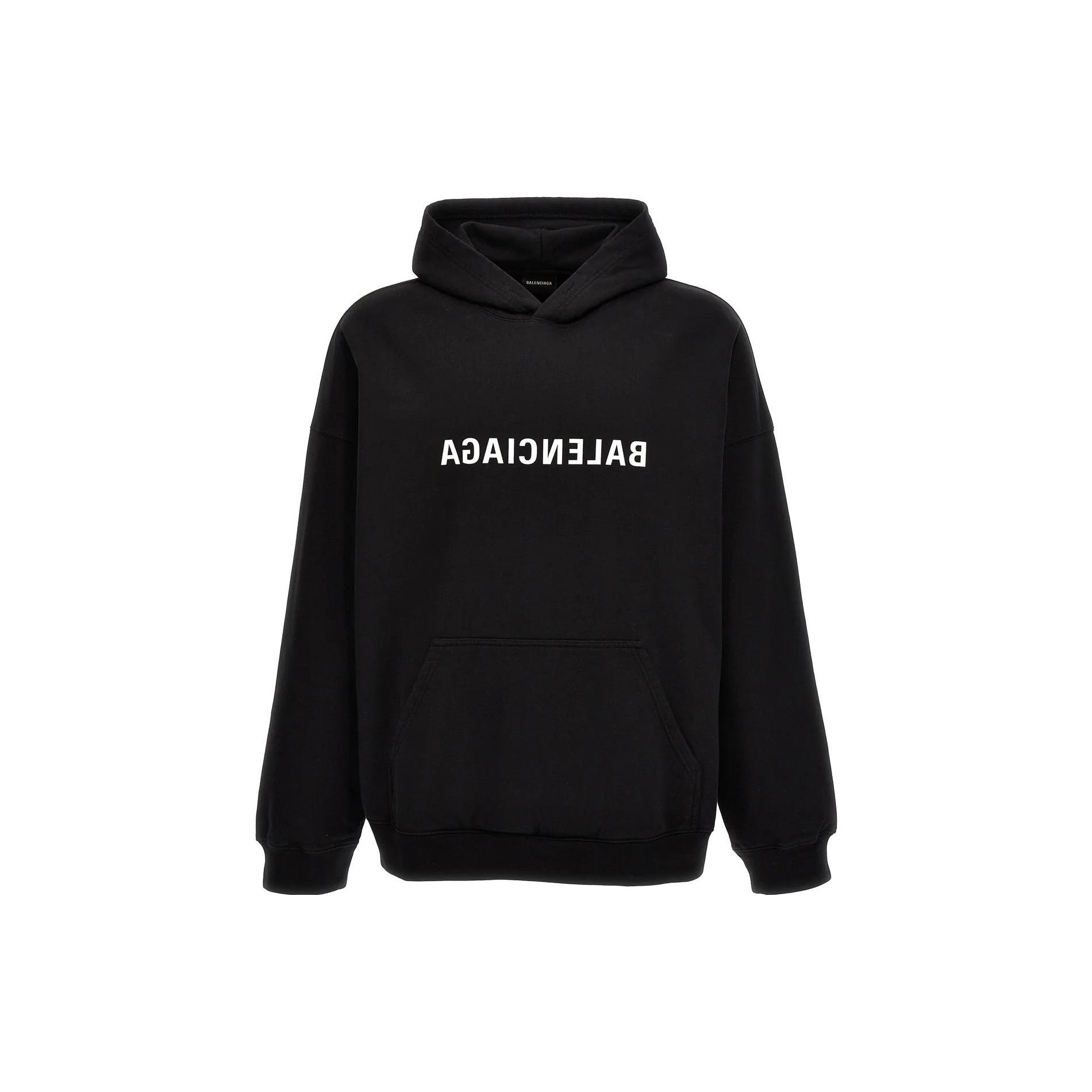 Balenciaga Sweatshirt, Loose Fit Men`s Black