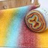 3pcs Ombre Yarn Bundle Chunky Cotton for Knitting & Crochet Thick Gradient Blanket Yarn Kit Total 300g DIY Assortment