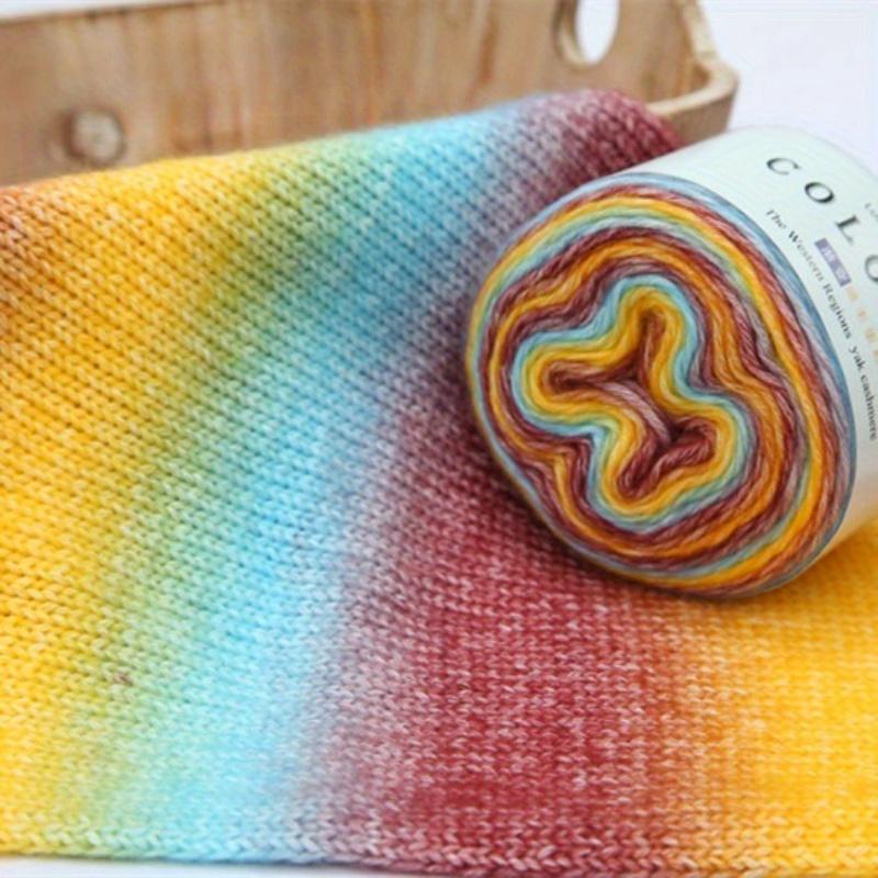 3pcs Ombre Yarn Bundle Chunky Cotton for Knitting & Crochet Thick Gradient Blanket Yarn Kit Total 300g DIY Assortment
