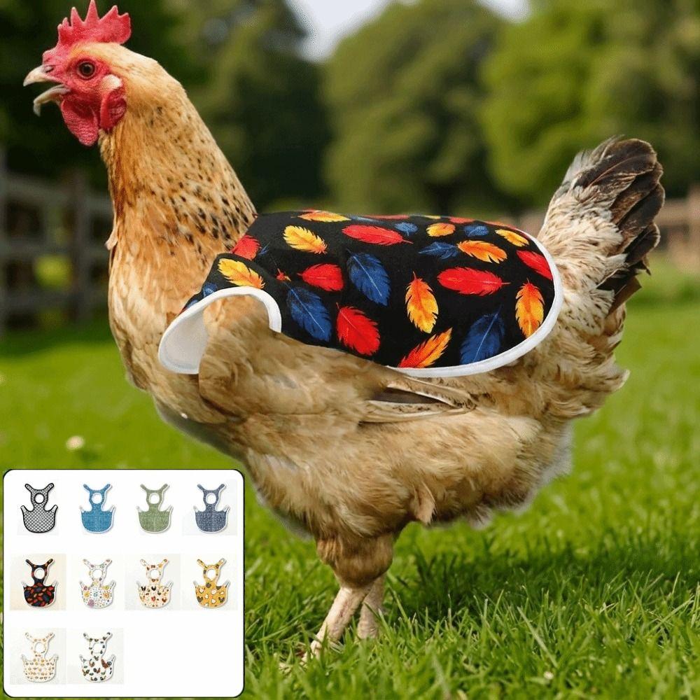Anti-Pecking Hen Apron Adjustable Poultry Apron Protective Gear Chicken Saddle Pecking Prevention