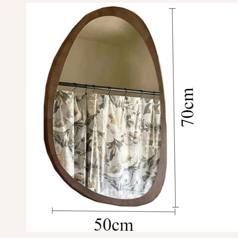 

Irregular Wall Mirror Smart Bathroom Mirrors Decorative Fogless Makeup Mirror Vintage Bathrooms Full Body Mirrors with Light