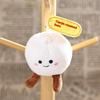 1Pcs Little Bun Keychain Doll Plush Toy Mini Couple Backpack Pendant Doll Decoration Girl's Gift DIY Accessories