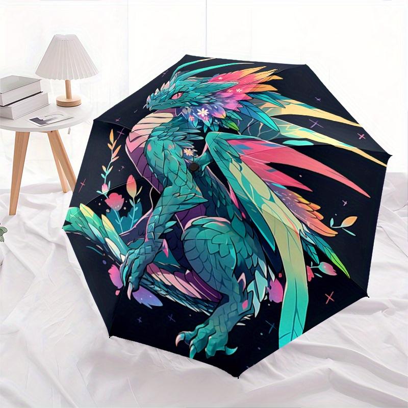 

1pc Automatic Folding Umbrella with 3-Fold Design, 8-Bone Iron Frame - Outdoor, for Fans, Travelers, Daily Use, Festive Gift.K094