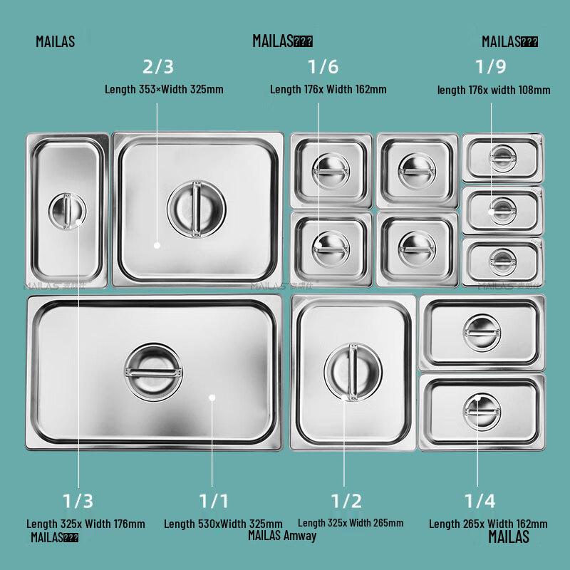 Stainless Steel Buffet Food Pan Lid