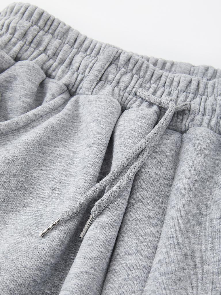 IKALOOK Curved Heavy Brushed Elastic Pants Dpt103