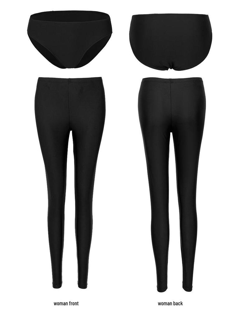 Women's Plus Size Digital Print Swimsuit Set for Snorkeling, Surfing, and Diving