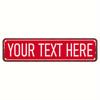Personalized 4x16 Inch Street Sign Custom Text Name Plate for Indoor Outdoor Wall Decor