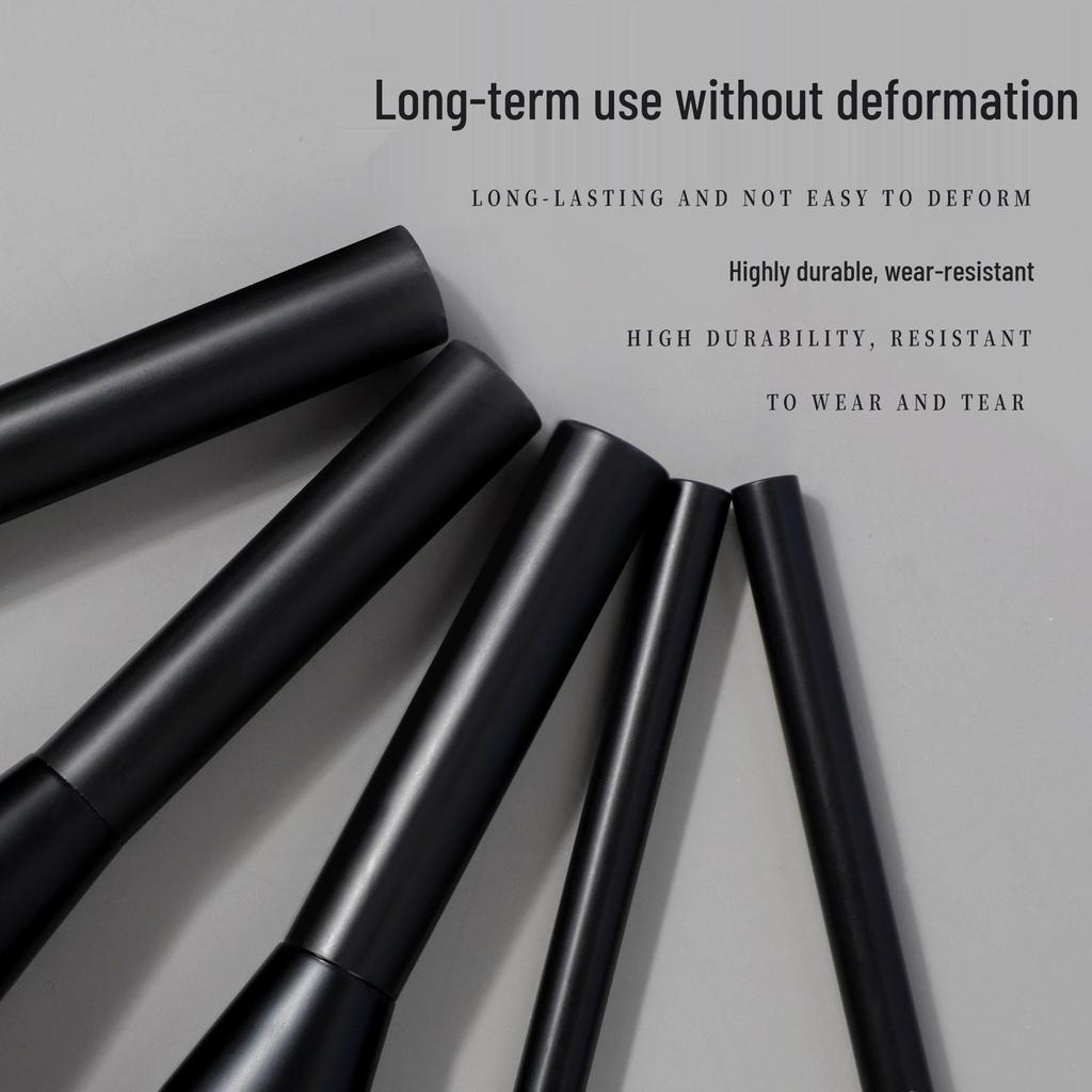 Luxurious 5-Piece Makeup Brush Set with Animal Hair for Blush & Powder Application