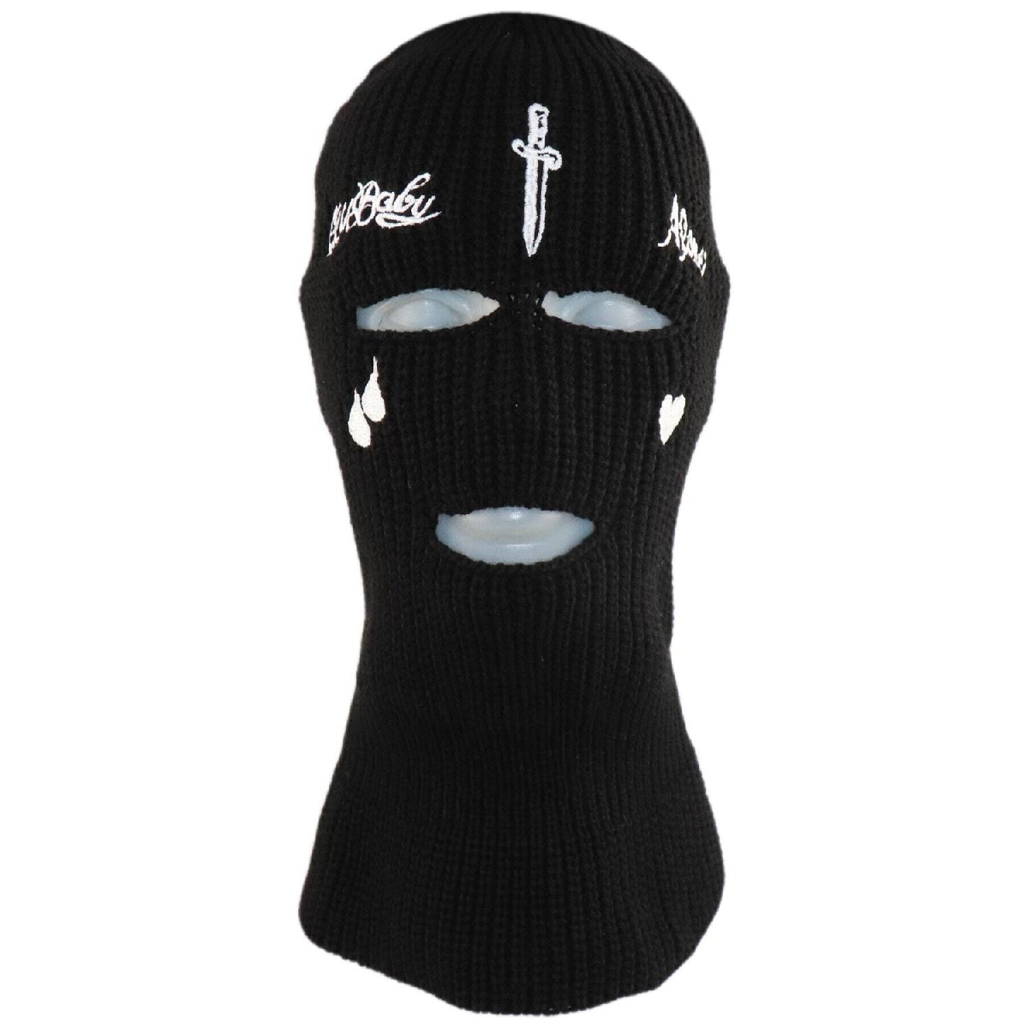 

Снежная маска унисекс с 3 глазами и вышивкой дымчатого меча