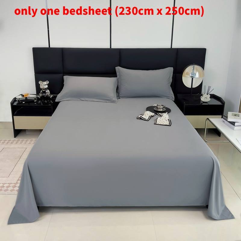 Modern Minimalist Cotton Bed Sheet With Soft Washable Fabric For Single Dorm Bed