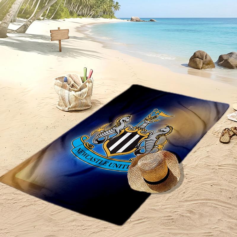 Newcastle United Football Print Beach Towel, Large Soft Quick Dry Towel for Beach Camping Swimming