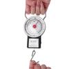 Přenosný rybářský a zavazadlový závěsný hák, víceúčelová váha s měřicí páskou, maximální hmotnost 50 lb/22 kg, používaný v domácnosti