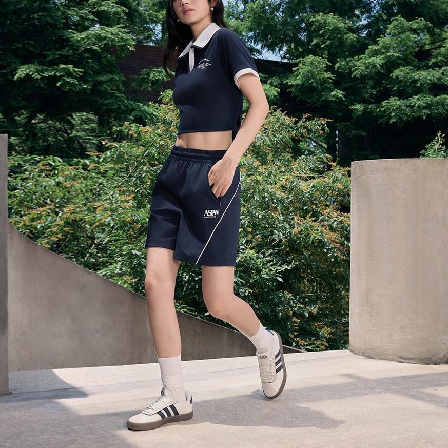 New Adidas Verbiage Polo Tee Polo Shirt Women's College Navy JC8684