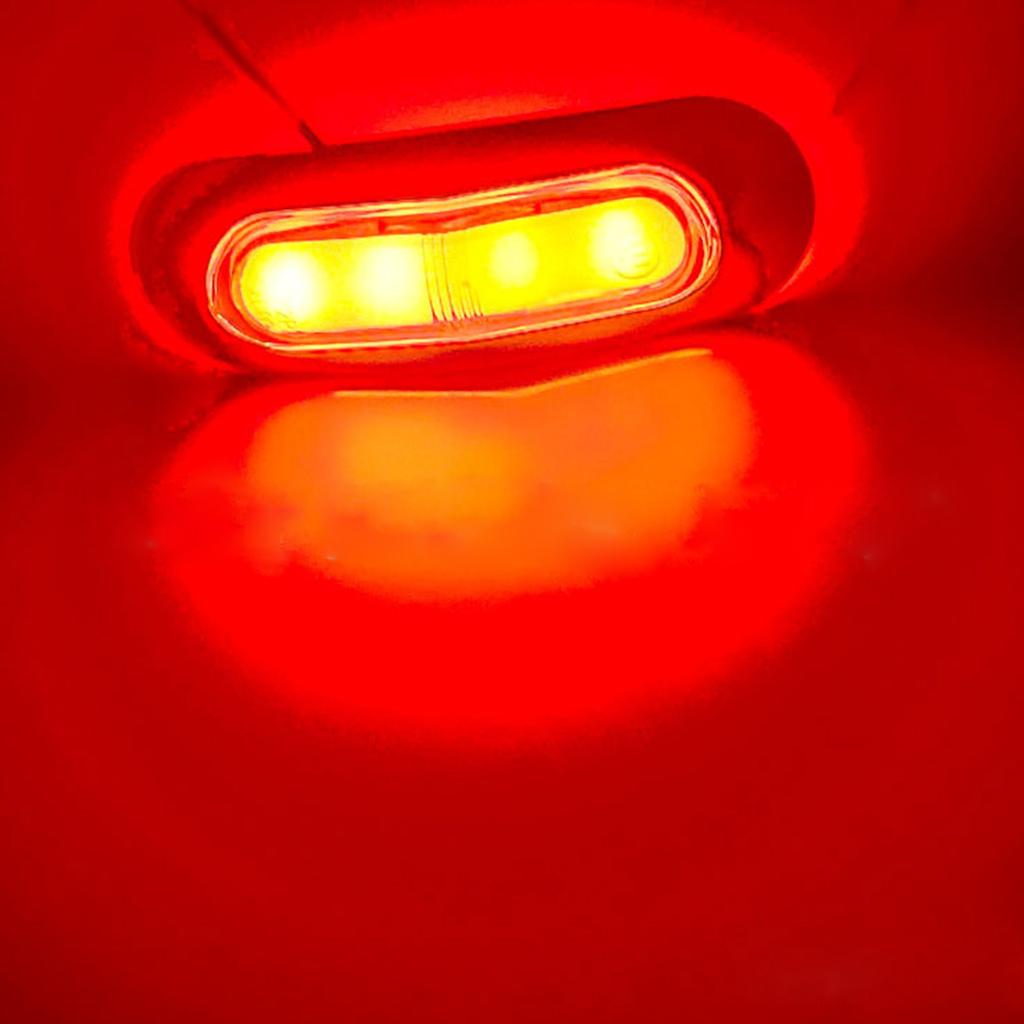 1 Pair LED Front Rear Side Marker Light Indicator for Boats Truck Trailer Led Marker Clearance Lights Waterproof Lamp