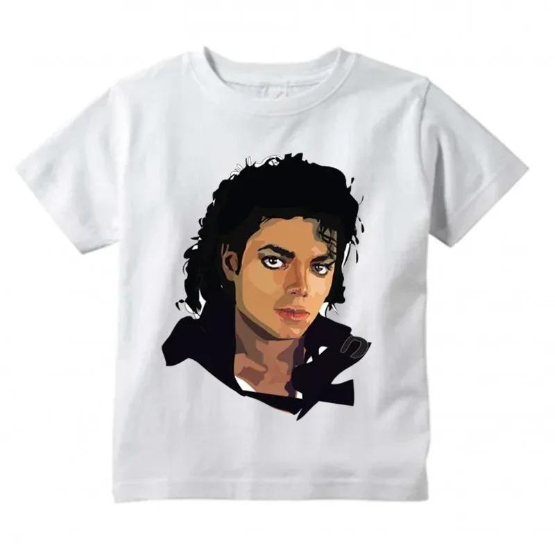 Vendita Calda T-shirt Stampata Grafica Michael Jackson Moda Rock Harajuku Casual Manica Corta Girocollo Donna Uomo Top Oversize Streetwear Estate Nuova Maglietta