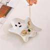 ABWR-Cute Halloween Ghost Spoon Rest White For Kitchen Counter, Cooking Spoon Holder Utensil Rest(For Kitchen)
