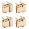 10 SetsPack Purse Lock 2.3x2.8cm  0.9x1.1in Classic Design DIY Replaceable Alloy Bag Fastener