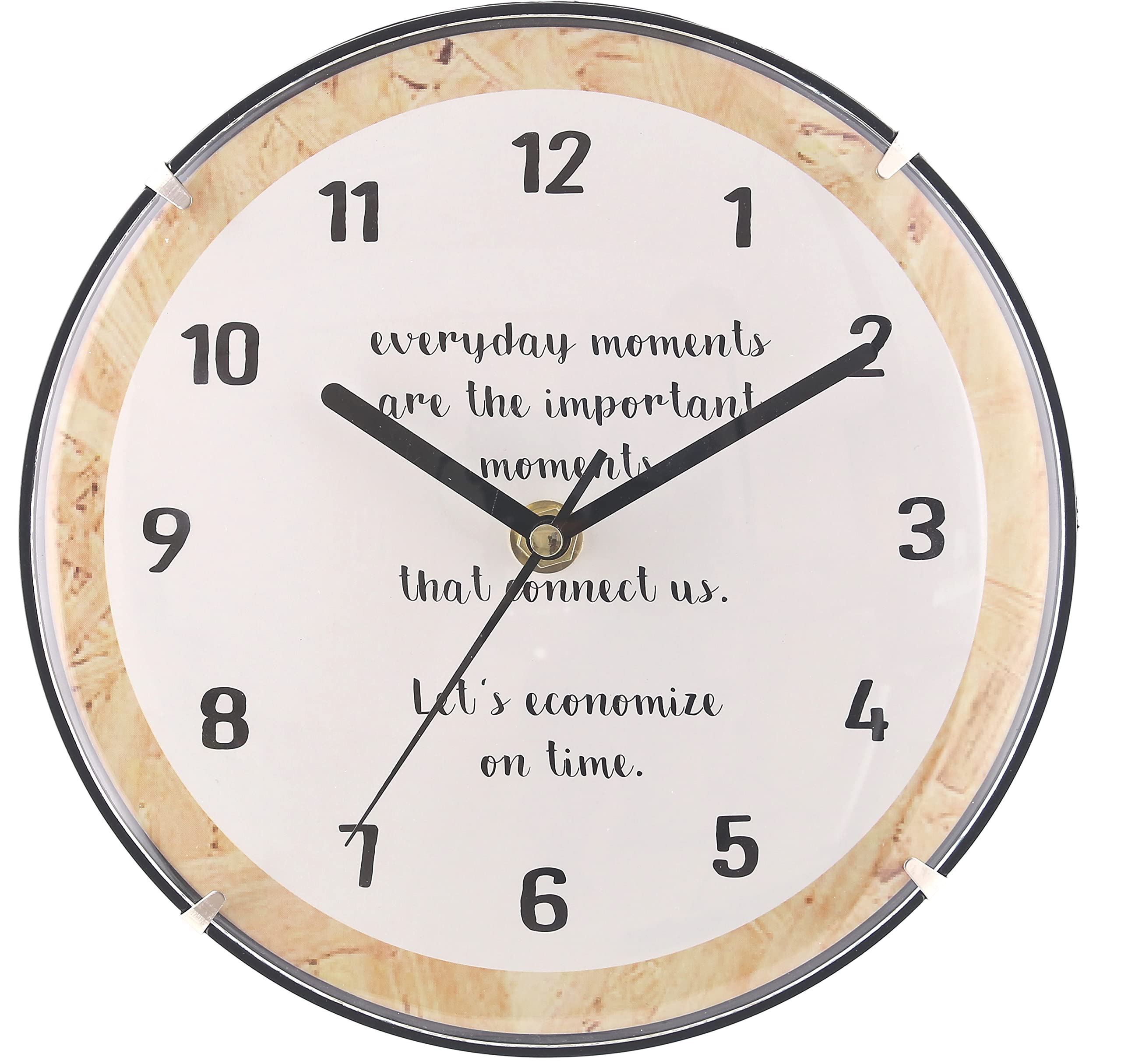 Fujiboeki Wall 20cm with 36888 Clock, White, Diameter, Cover, белый