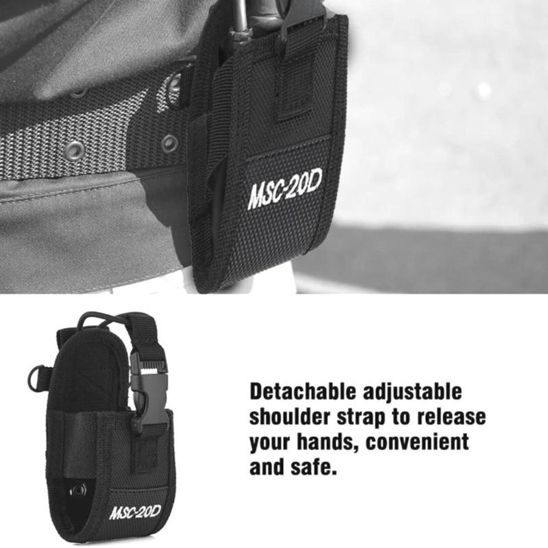 Nylon Belt Case Bag Two Way Radio Holder Holsters Portable Nylon Belt Bag Storage Pouch
