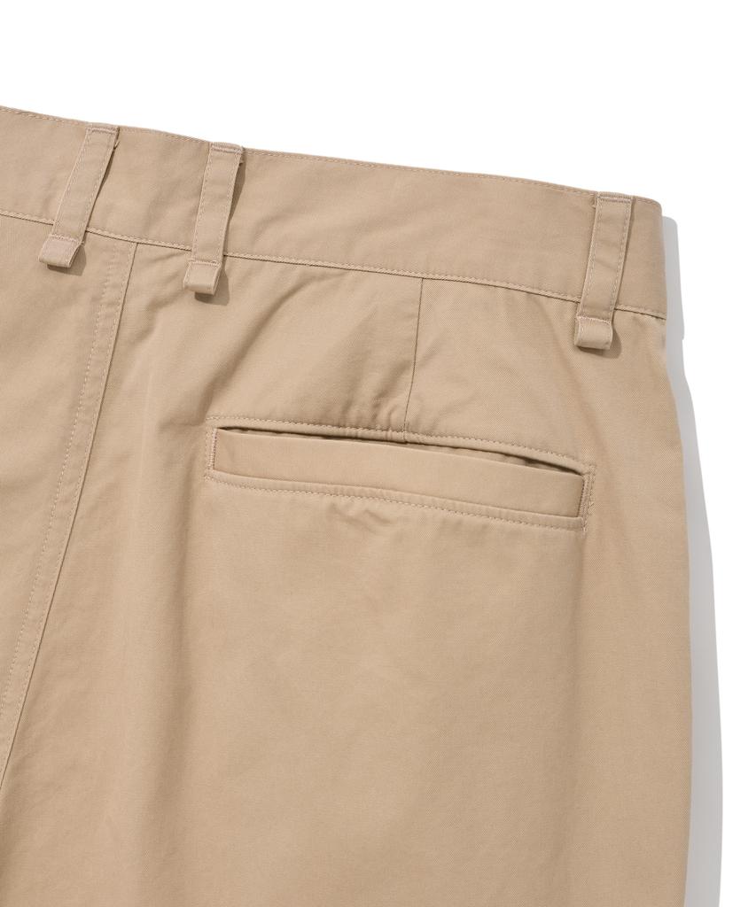 FALLETT Wide Parachute Pants Beige