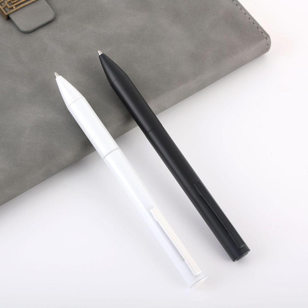 New Customizable Oil-Based Metal Ballpoint Pen - Creative Gift and Promotional Fountain Pen with Printed Carbon Design.