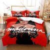 Personality Pop Icon Madonna Bedding Duvet Cover Set New Fashion Printed Bed Set Single Double Queen King Size Legend Singer Vin