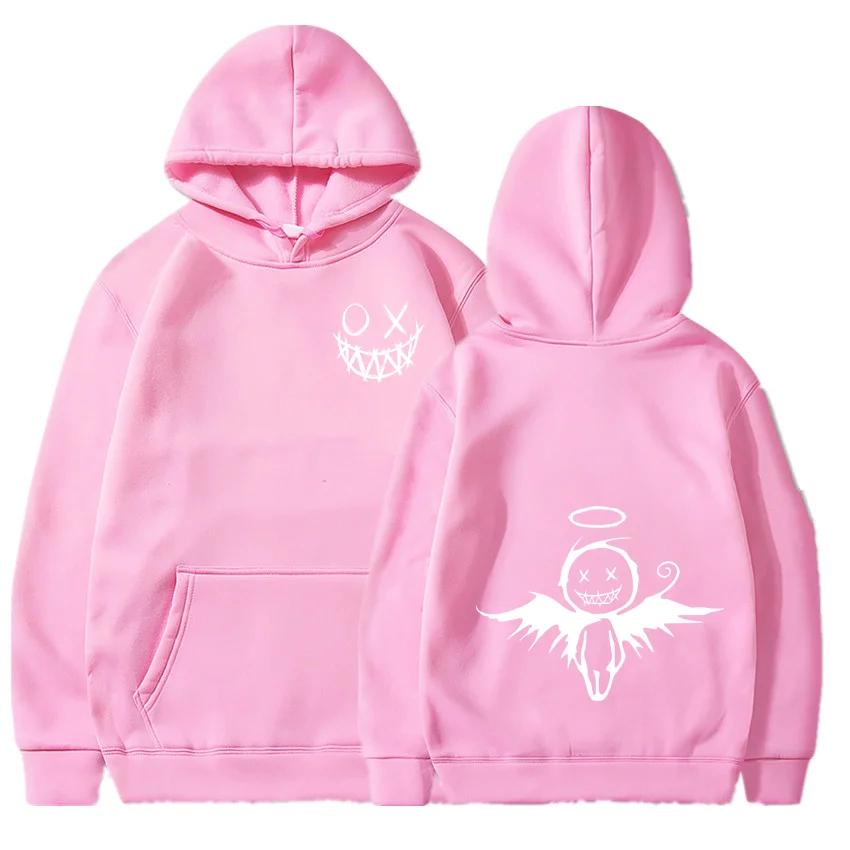 Autumn and Winter New Smiling Angel Hoodie, Hip-hop Street Classic Hoodie, Outdoor Fashionable Casual Long Sleeved Warm Hoodie