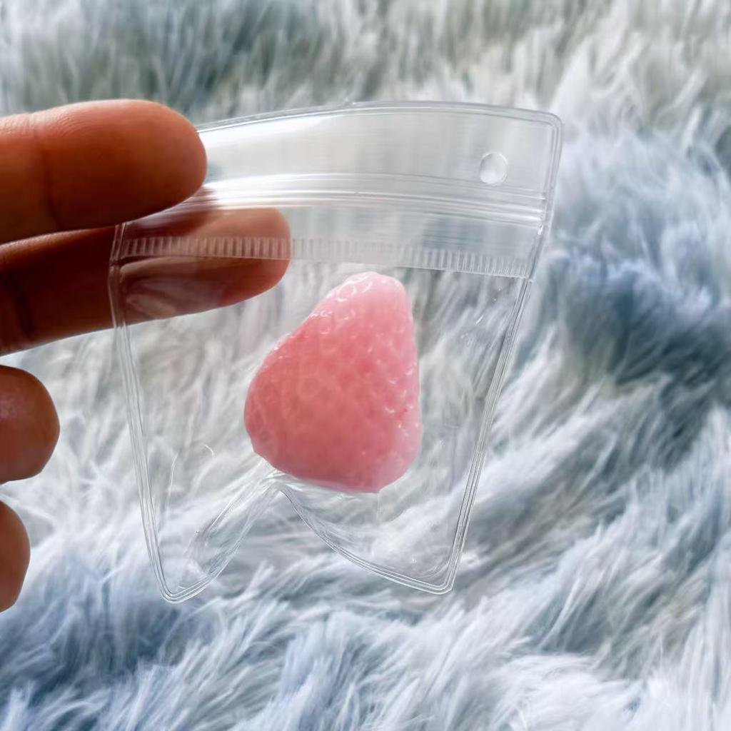 Large Silicone Strawberry Stress Relief Squeeze Toy - Popular Decompression Hand Toy