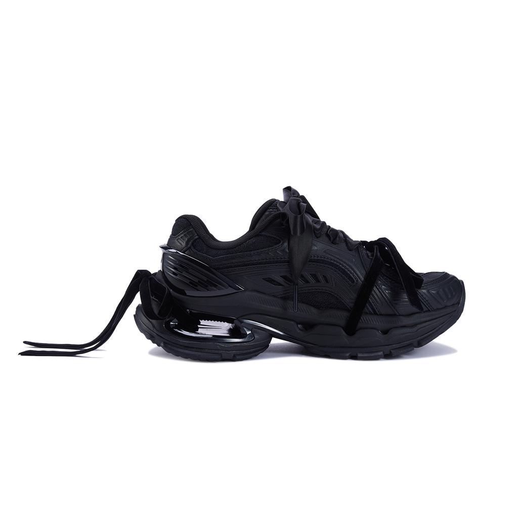 Li Ning Lijun BOW Comfortable Versatile Durable Support Low Top Casual Shoes Women Casual Shoes Black AZGU008-7