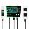 Dual Channel CO2 Controller 0~5000ppm Air Quality Monitor LCD CO2 Concentration Control Carbon Dioxide Regulator for Greenhouse