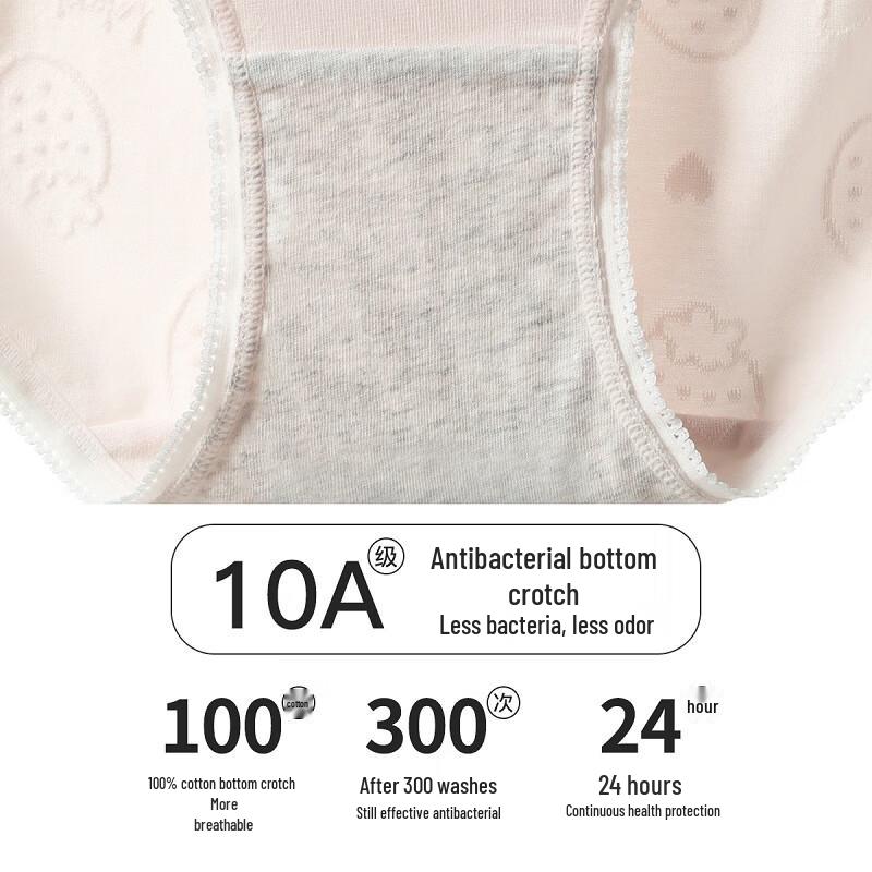 Fenteng Women's 10A Antibacterial Modal Briefs 4-Pack