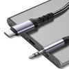 1M Nylon Braided USB C To 3.5mm Auditory Cable Featuring Enhances Durability and Signal Stability