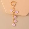 Fashion Colorful Flower Keychain for Car Key Women Men Handbag Pendant Key Rings Accessories DIY Jewelry Gifts