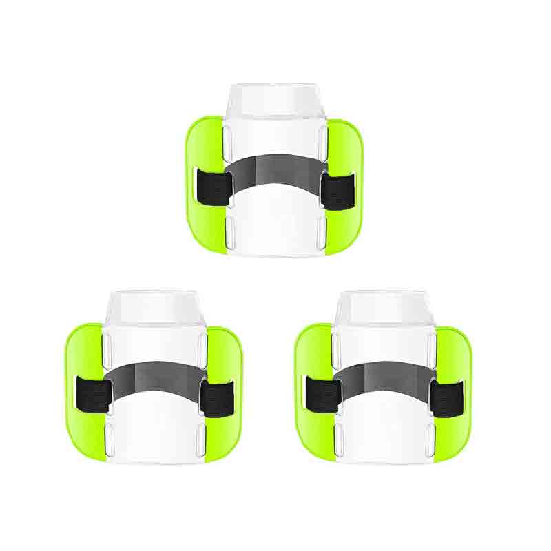 PVC Plastic Card Holder Polyester Reflective Wristband ID Card Holder Arm Adjustable ID Badge Elastic Arm Band ID Badge Holder