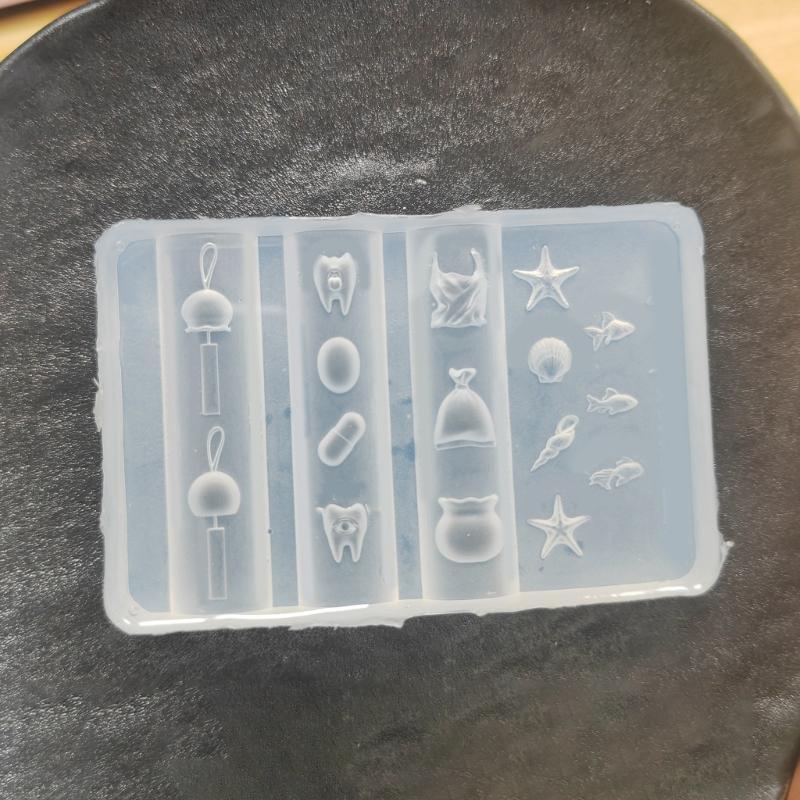 Nail Art Moulds Silicone Template Nail Designing Tool Ocean Series Silicone Handmade Molds for Manicure Creation